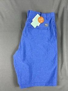 Puma Golf Shorts 101 Performance 32 x 9 Festive Blue Polyester Spandex MSRP $70 - Picture 1 of 10