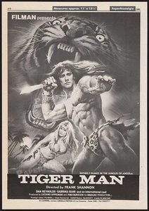 TIGER MAN - Original 1983 Trade AD / poster _ Sabrina Siani _ Franco Prosperi - Picture 1 of 1