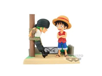One Piece Log Stories Monkey D Luffy & Roronoa Zoro Figura 7cm Banpresto - Immagine 1 di 4