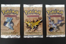 x1 Bustina SIGILLATA Fossil Pokémon Booster Pack Sealed Pacchetto Chiuso Italia
