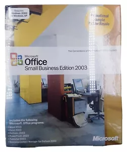 NOS Microsoft Office 2003 Small Business Edition SBE 2 PCs Full Retail Promo - Picture 1 of 7