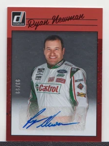 RYAN NEWMAN : 2023 - DONRUSS RETRO RED AUTO /99 - CARD No. # RS-RN - Picture 1 of 2