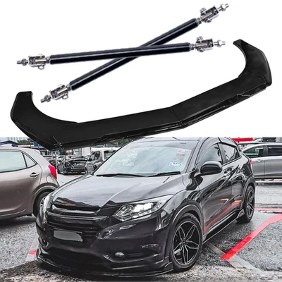 For Honda HRV HR-V Front Bumper Lip Splitter Spoiler Glossy Black Body Kit Foto 1 de 4