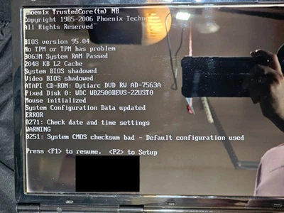 Portátil Gateway Serie M Core 2 Duo | Sin HDD/OS | Problemas de LCD para piezas Foto 1 de 4