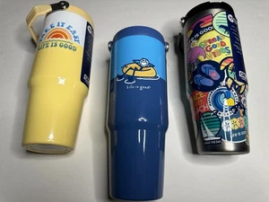 Life is Good / 30oz ROAM CUP mit STROHHALM / 4 Optionen [NAVY, STAHL, GELB] - NEU! - Bild 1 von 15