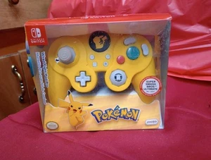 Nintendo Switch Super Smash Bros Pikachu Wired (10ft) Fight Pad Pro - Picture 1 of 6