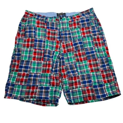 American Living JCPenney Mens Summer Patchwork Cotton Casual Shorts Size 38 - Image 1 of 3