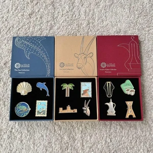 Qatar Pavilion Expo 2025 Osaka Pin Badges 3 Pack Limited Edition Used - Picture 1 of 6