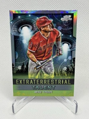 2024 Topps Cosmic Chrome Extraterrestrial Talent Mike Trout #ET10 Angels - Image 1 of 2