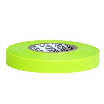 [NO ADHESIVE] Presco Nursery Roll Flagging Tape: 1/2 in. x 50 yds. (Neon Lime) - Image 1 of 2