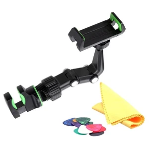 Multiunctional Phone Mount Guitar Attachment Adjustable Angles Phone Clamps - Picture 1 of 8