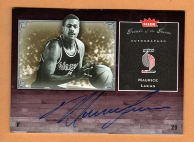 2005-06 Fleer Greats of the Game #GG-ML Maurice Lucas - Blazers Autograph, NrMt! - Image 1 of 2
