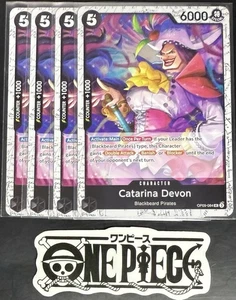 4 x One Piece OP09-084 UC Catarina Devon - English - PRB02 Foil - Playset - NM/M - Picture 1 of 1