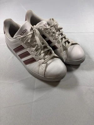 Adidas Cloudfoam Advantage Mujer Talla 8.5 Blanco Rosa Zapatos Atléticos Tenis Foto 1 de 4