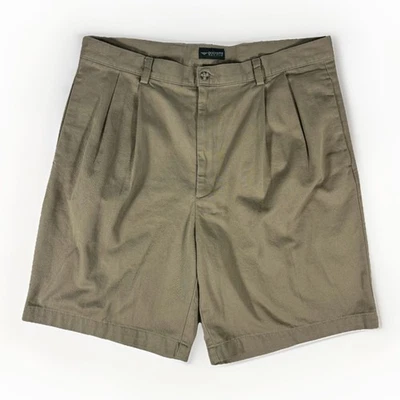 Pantalones Cortos Chinos De Colección Dockers Recode Para Hombres 36 Beige Plisado Algodón Informal Golf Foto 1 de 4