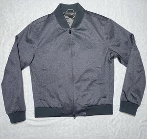 Hugo Boss Mens 38R Gray Slim Fit Stretch Tailoring Unconstructed Bomber Jacket - Picture 1 of 17
