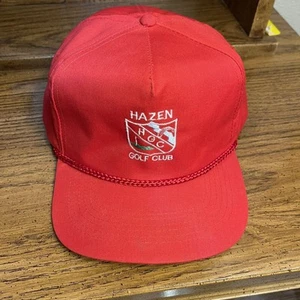 Hazen Golf Club Snapback Hat Speedway Red - Picture 1 of 8