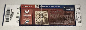 11/29/09 Buffalo Bills / Miami Dolphins Ralph Wilson Stadium NFL Ticket Stub 