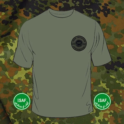 ISAF-VETERAN T-SHIRT Bundeswehr/Army/Soldat/Bw/Reservist/Armee/Afghanistan  - Bild 1 von 3
