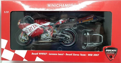 MINICHAMPS  DUCATI 999F07 LORENZO LANZI WSB 2007  1:12 - Immagine 1 di 2