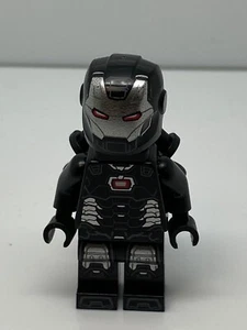 LEGO Marvel Super Heroes Avengers War Machine Black and Silver Armor Minifigure  - Picture 1 of 2