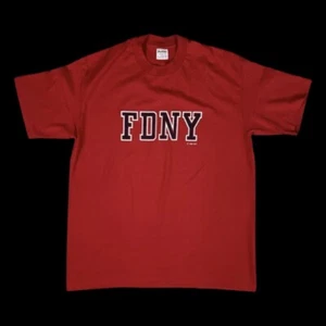 Camiseta de Colección FDNY Para Hombre XL Motor 1 Escalera 24 Roja Puntada Única Años 80 HECHA EN EE. UU. - Imagen 1 de 12