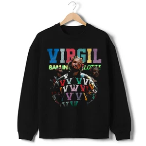 Drake 8AM IN CHARLOTTE For All The Dogs Virgil Abloh Hate Survivor Sweatshirt - Bild 1 von 5