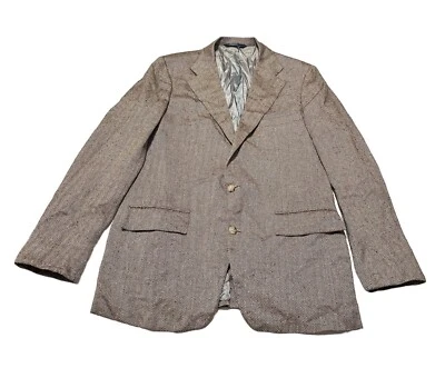 Polo Ralph Lauren Brown Herringbone Tweed Single Breasted Blazer Jacket NO SIZE - Image 1 of 4