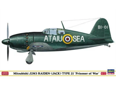 KIT MODELLINO AEREO HASEGAWA MITSUBISHI J2M3 RAIDEN TYPE 21 PRISONER OF WAR 1/48 - Immagine 1 di 4