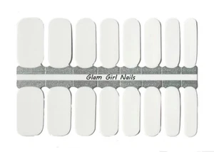 Snow White Solid Color Nail Polish Strips / Nail Wraps / Nail Stickers - Picture 1 of 1