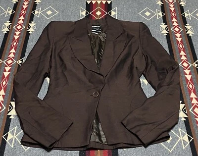 Blazer feminino Joseph Brown mohair lã 36 vintage BR - Imagem 1 de 4