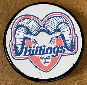 Disco de hockey sobre hielo de ligas menores Billings Bighorns WHL - Montana de colección - Imagen 1 de 4