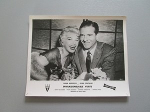 BARBARA NICHOLS DANA ANDREWS L'INCREDIBLE VERITE FRITZ LANG LOBBY CARD LB2