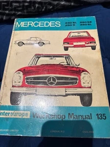 Mercedes Benz 230 250 SL S SE 1965-68 intereurope Workshop Manual - Picture 1 of 9