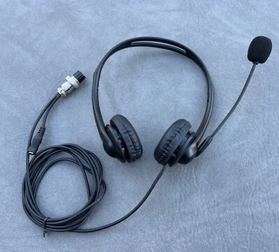 W2ENY Headset w/boom mic for Icom 7300 7200 7600 7610 7700 7810 746 756 725 718 - Image 1 of 4