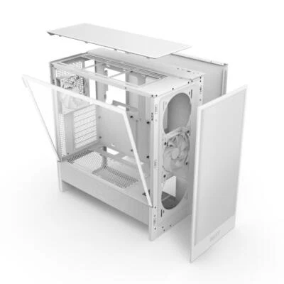 NZXT CC-H52FW-01 H5 Flow Compact Mid-Tower ATX GPU Cooling Airflow Case White - Image 1 of 4