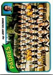 1980 Topps #356 San Diego Padres / Jerry Coleman *neuwertig* - Bild 1 von 2