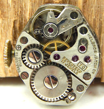 Vintage Helbros 70 17 jewel wrist watch movement dial hands w/ good balance