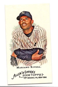 2008 TOPPS ALLEN & GINTER'S BASEBALL MINI 116 MARIANO RIVERA YANKEES - Picture 1 of 2