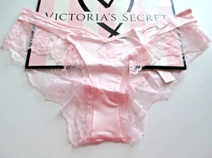 VICTORIA'S SECRET VERY SEXY High Leg Cheeky Panty Angel Pink Lace Trim S M L XL - Picture 1 of 5
