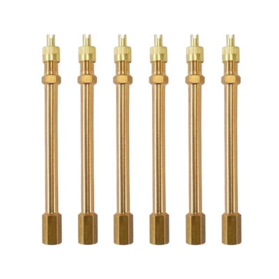 6 Pieces Tire Valve Extension Stem Extender Rod For Car Truck Van RV SUV 100mm - Image 1 of 4