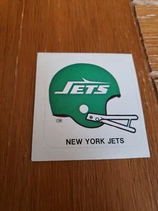 Pegatina MAKbac vintage con logotipo de casco de la NFL de los New York Jets 1978  - Imagen 1 de 2