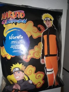 Naruto Shippuden Costume Adult L / XL Up to Size 46 Zip Jacket, Headband & Pants - Picture 1 of 7