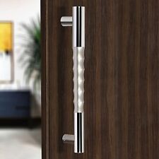 Set of 2 Stainless Steel and Aluminum Door Push Pull Handle for Main Door