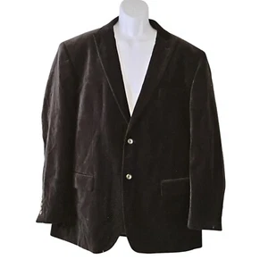 Merona Men Velvet Blazer Jacket Size 48R Double Vented Nautical Coastal Academia - Picture 1 of 7