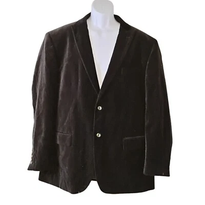 Merona Men Velvet Blazer Jacket Size 48R Double Vented Nautical Coastal Academia - Image 1 of 4