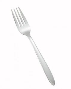 Winco 18/0 Stainless Steel Flute Heavy Weight Dinner Fork 7.375" L | 12/Box - Picture 1 of 1