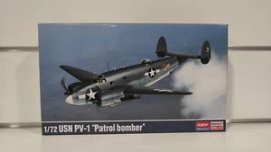 USN PV-1 Ventura Patrol Bomber 1:72 aereo pattuglia modellino kit academy 12587 - Foto 1 di 2
