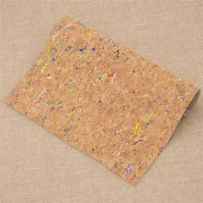 1pc Soft Cork Leather Fabric A4 High Quality DIY Handbag Belt Making Material - Image 1 of 4