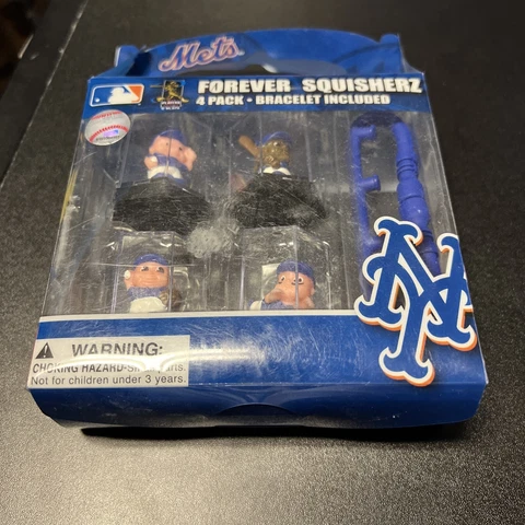 NEW YORK METS FOREVER SQUISHERZ 4 PACK BRACELET INCLUDED Cover